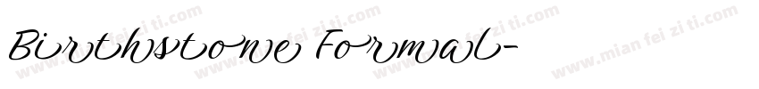 Birthstone Formal字体转换
